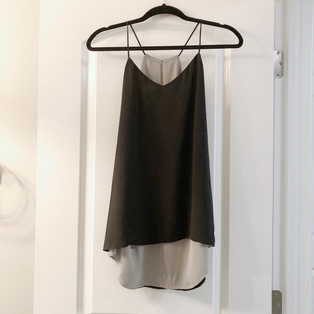 Express Bikini Strap High-Low Tank Top